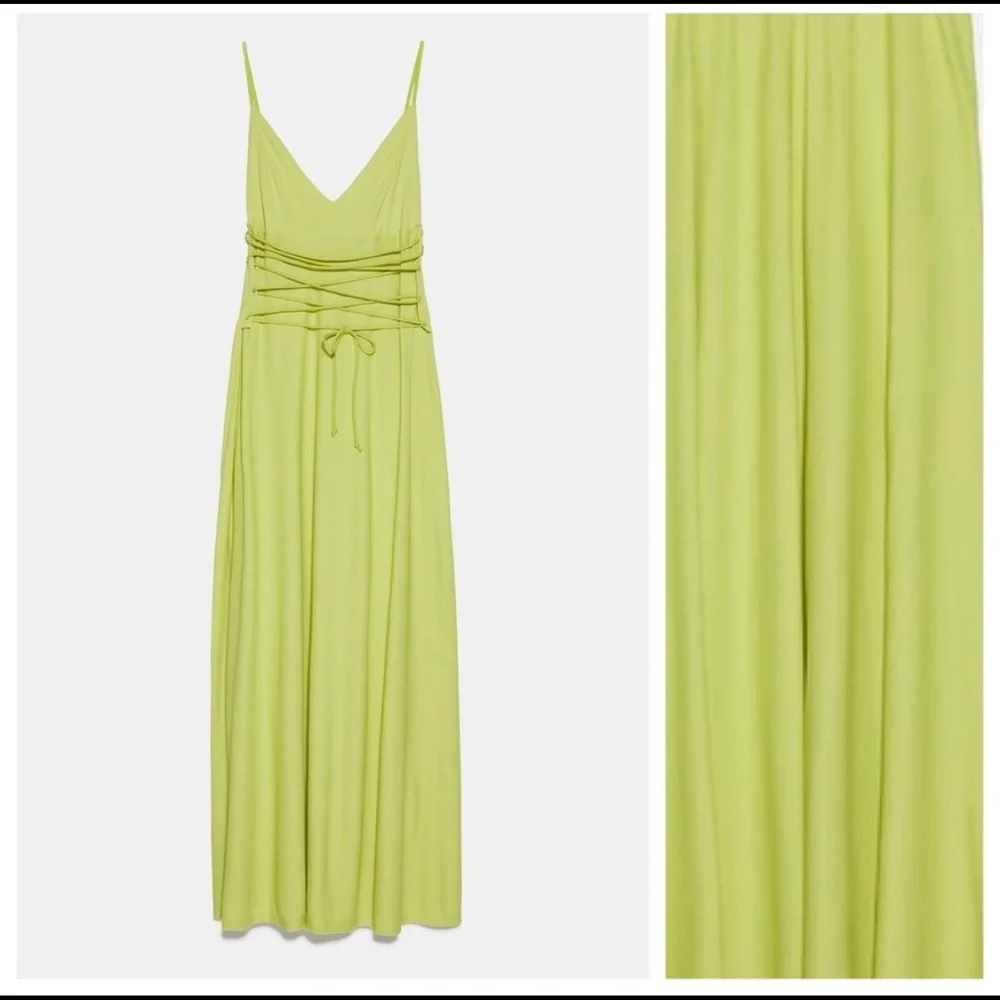 LONG DRESS WITH DRAWSTRING DRESS - Picture 13 of 14